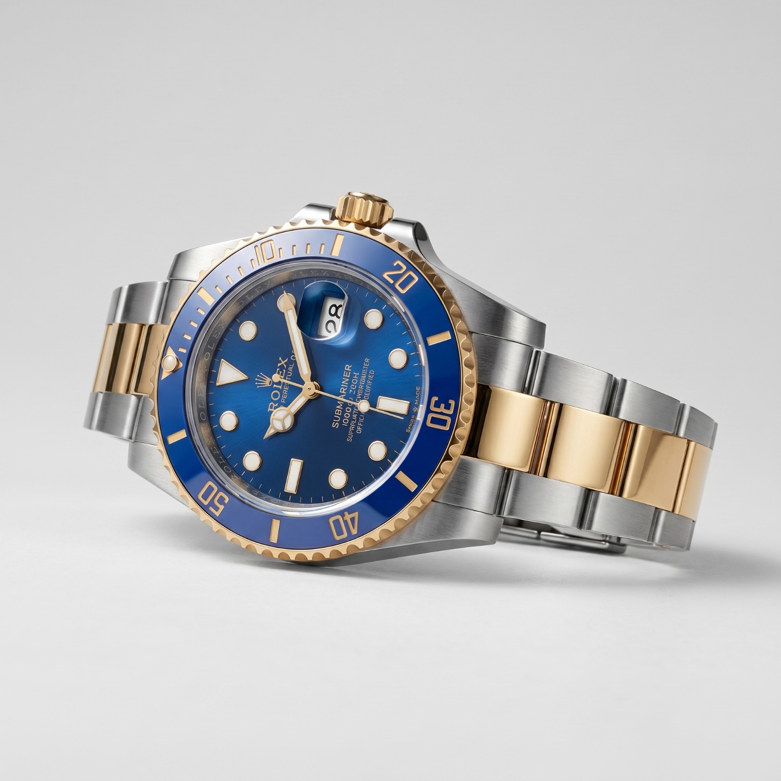 Packshot IA montre - vue inclinée